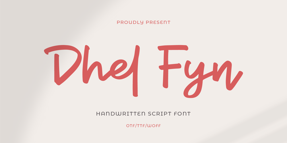Dhel Fyn font