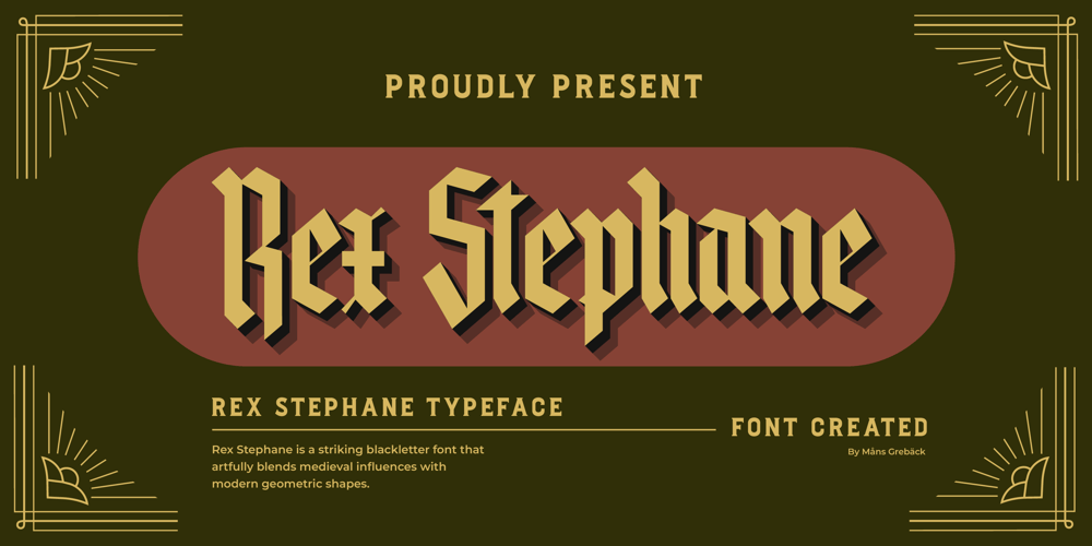 Rex Stephane font