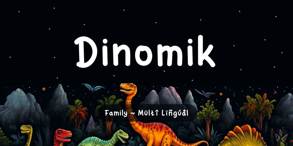 Dinomik font