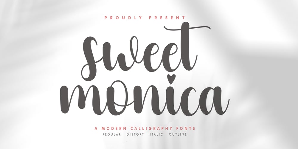Sweet Monica font