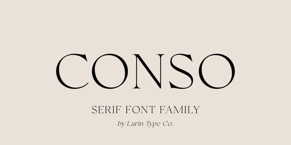 Conso Serif font