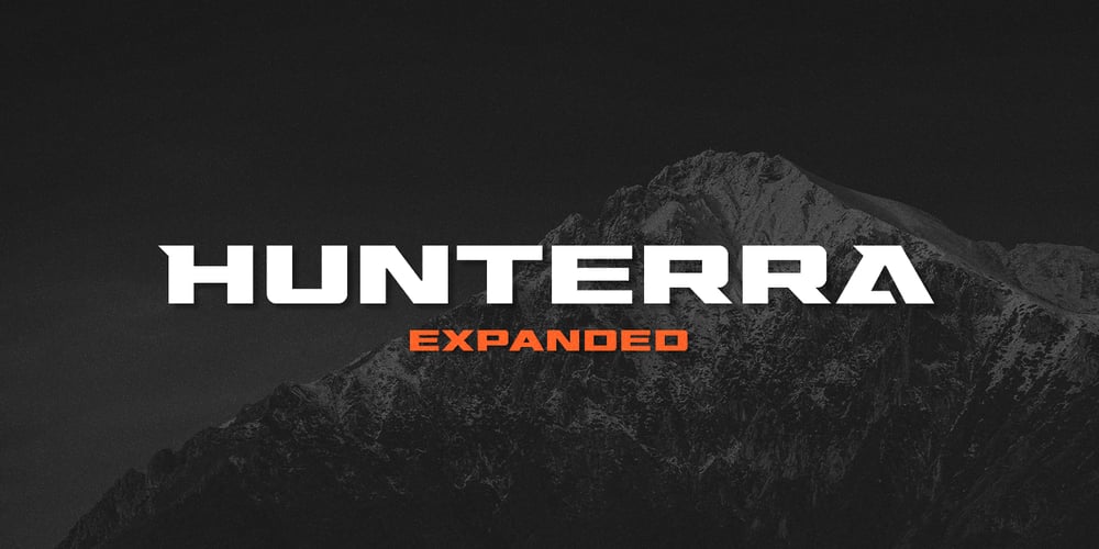 Hunterra font