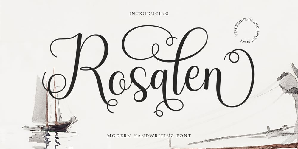 Rosalen font