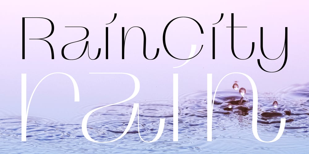RainCity font