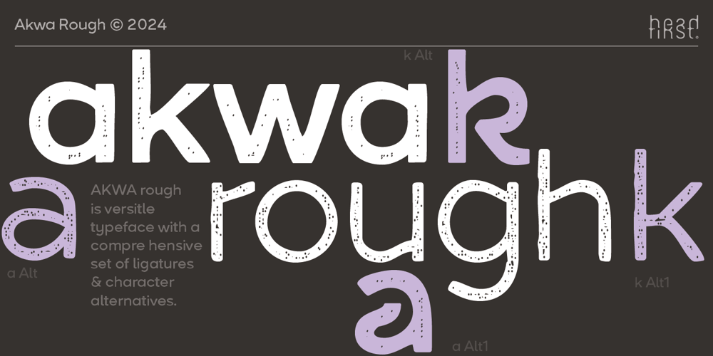 Akwa Rough font