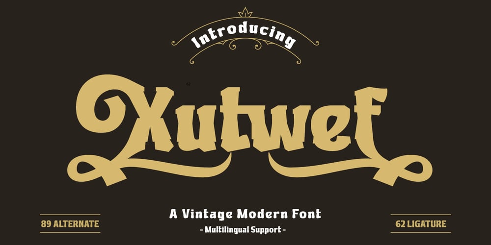 Xutwef font