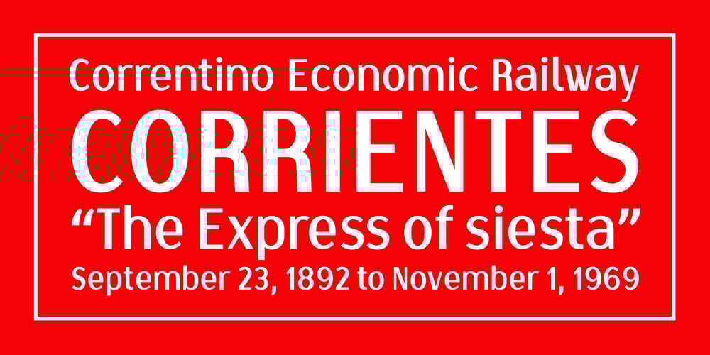 Correntino Railway font