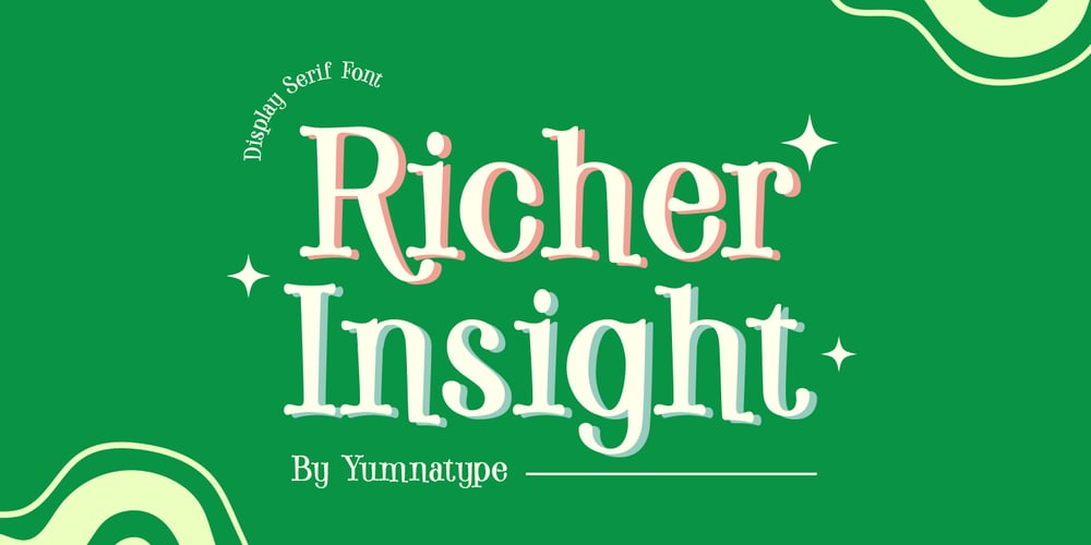 Richer insight font