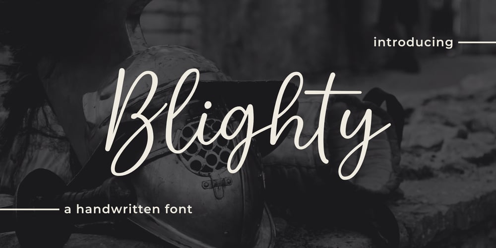 Blighty font