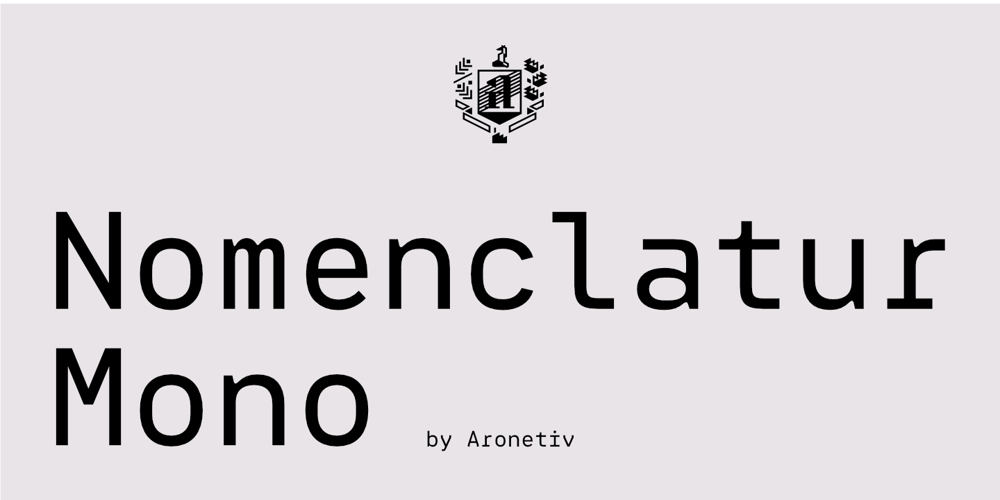 Nomenclatur Mono font