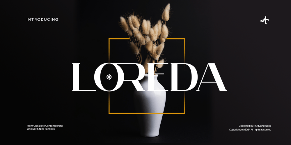 Loreda font
