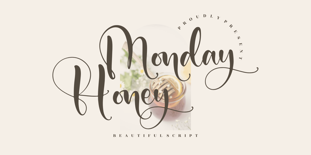 Monday Honey font