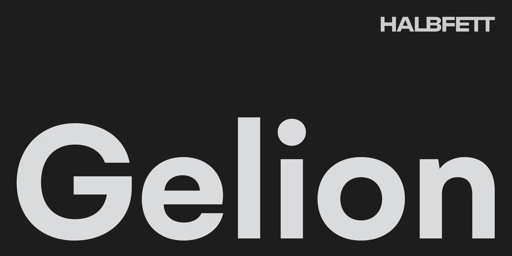 Gelion font