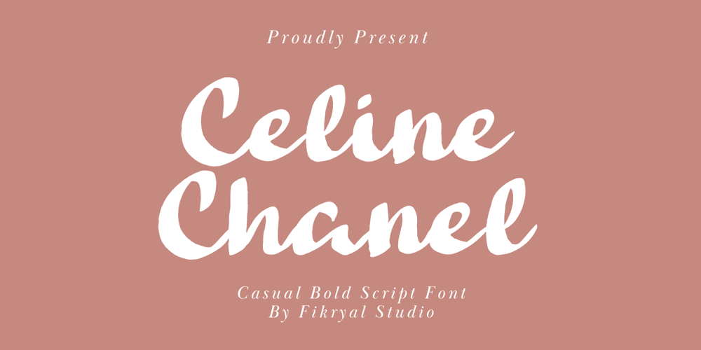 Celine Chanel font