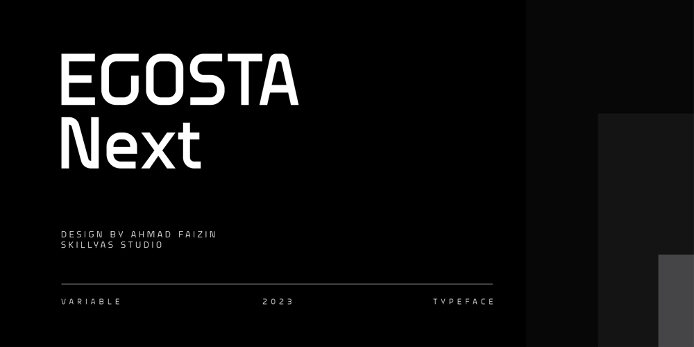 Egosta font