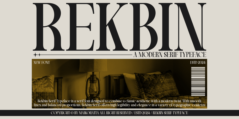 Rekbin font