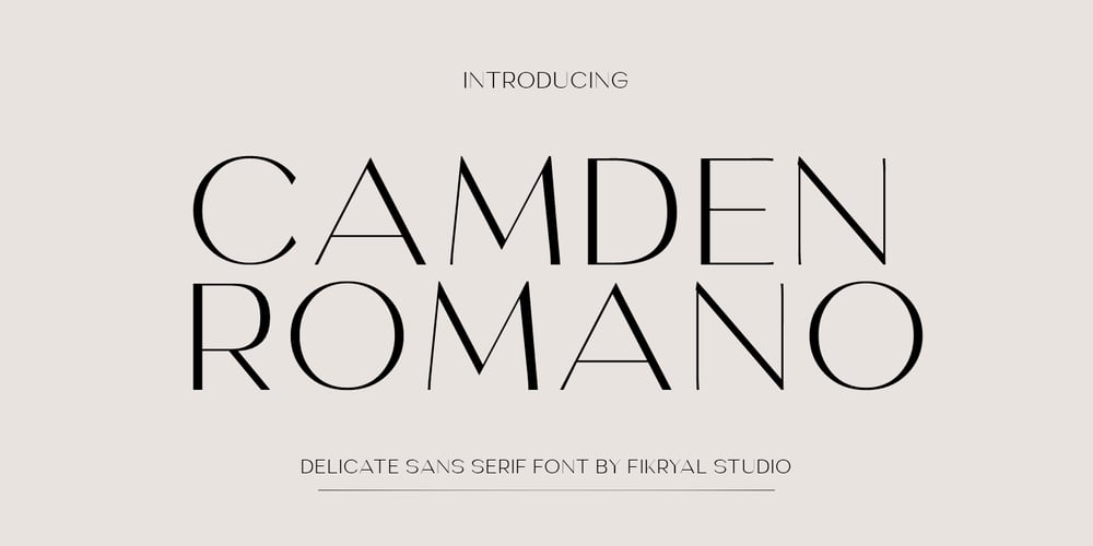 Camden Romano font