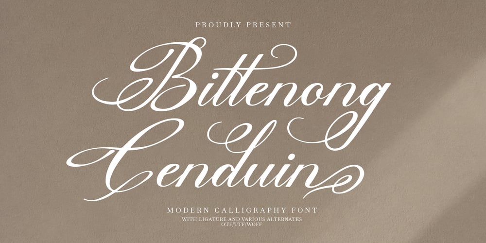 Bittenong Cenduin font