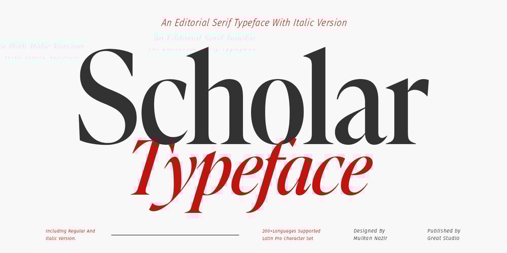 Scholar font