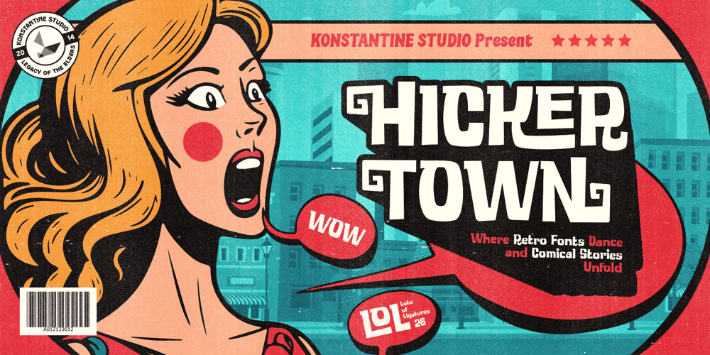 Hickertown font