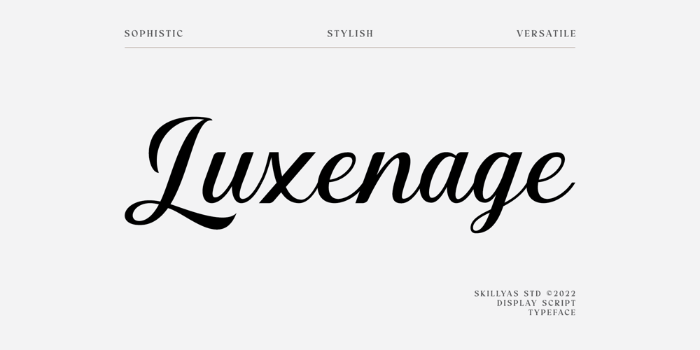 Luxenage font