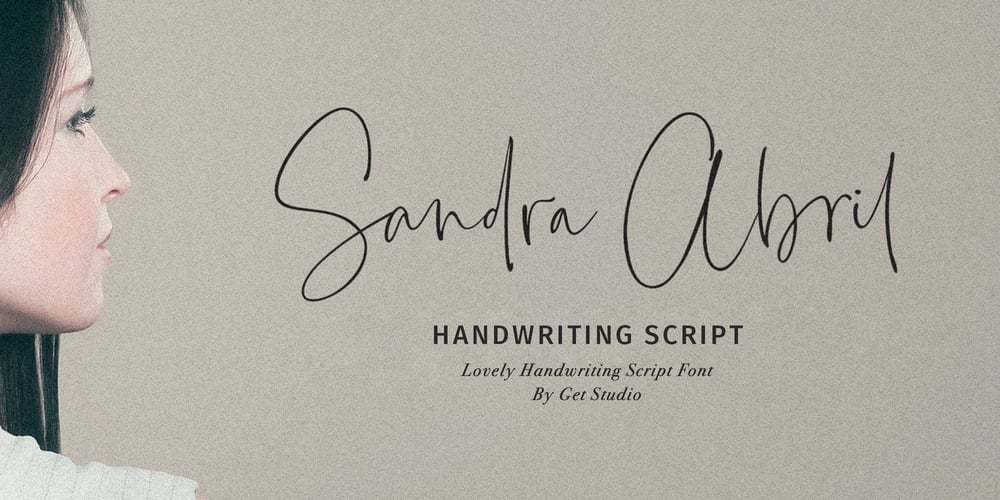 Sandra Abril Script font