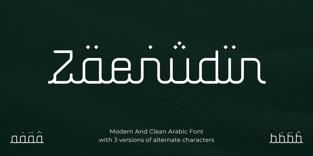 Zaenudin font