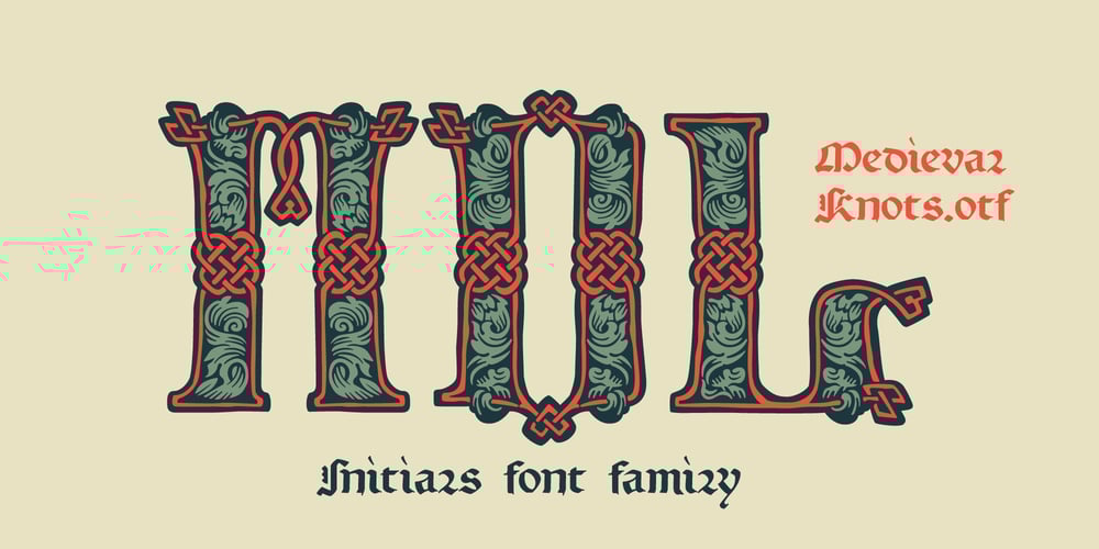 Medieval Knots font