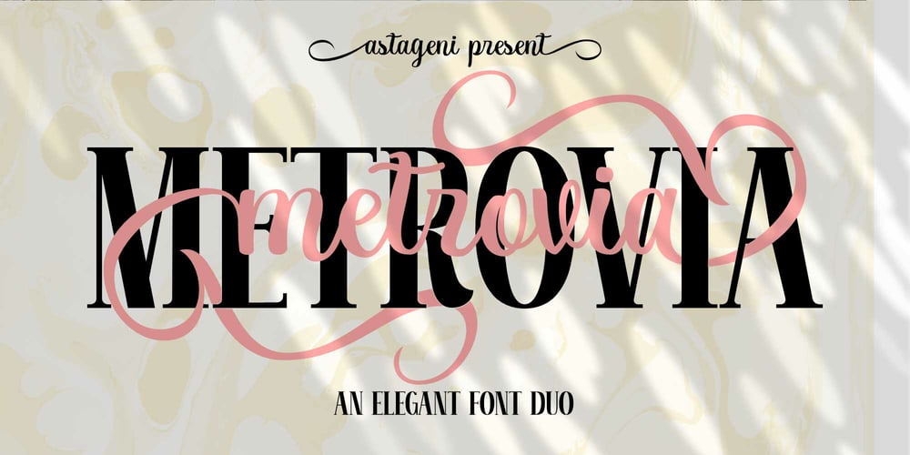 Metrovia font