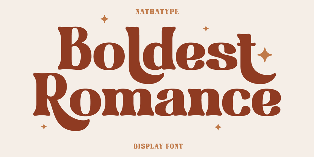 Boldest Romance font