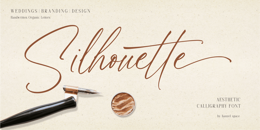 Silhouette Signature font