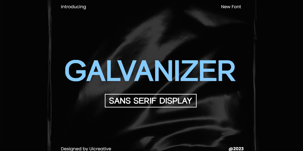 Galvanizer font