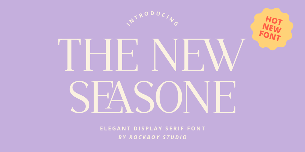 The New Seasone font