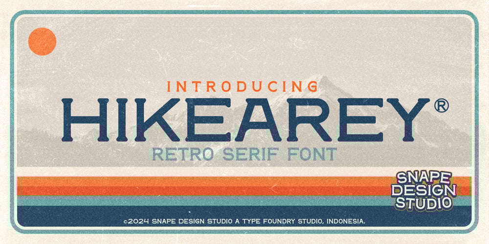 Hikearey font
