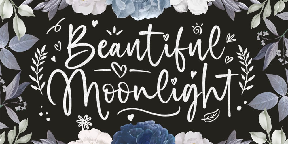 Beautiful Moonlight font