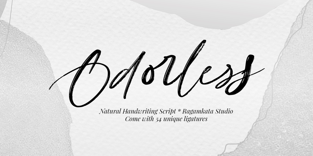 Odorless font