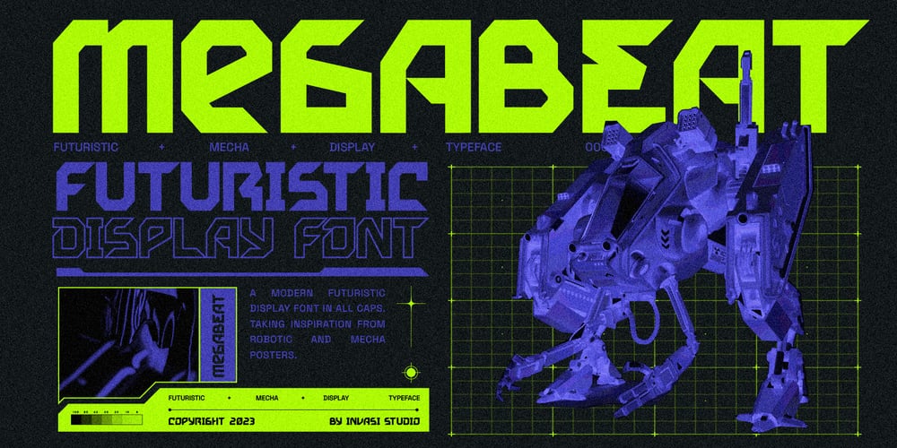 Megabeat font