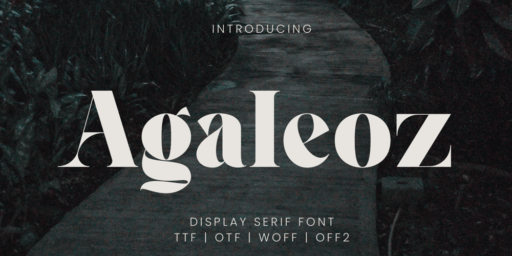 Agaleoz font