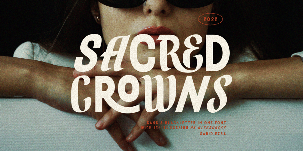Sacred Crowns font