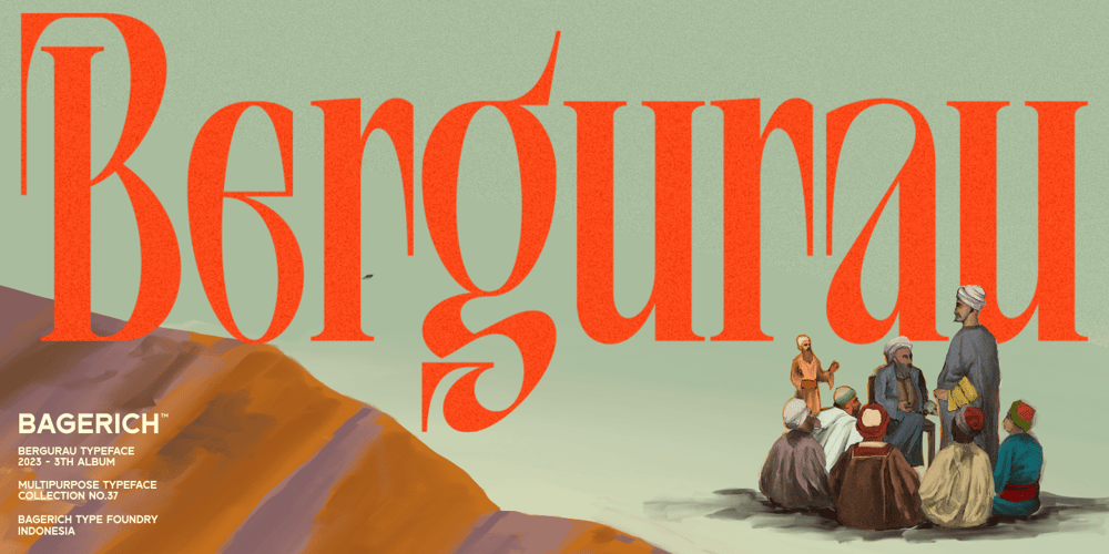 Bergurau font