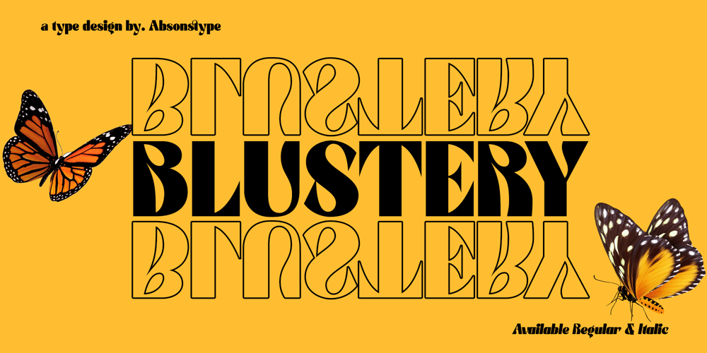 Blustery font
