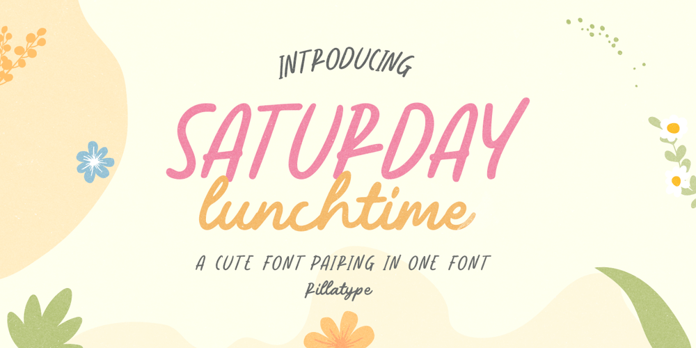 Saturday Lunchtime font