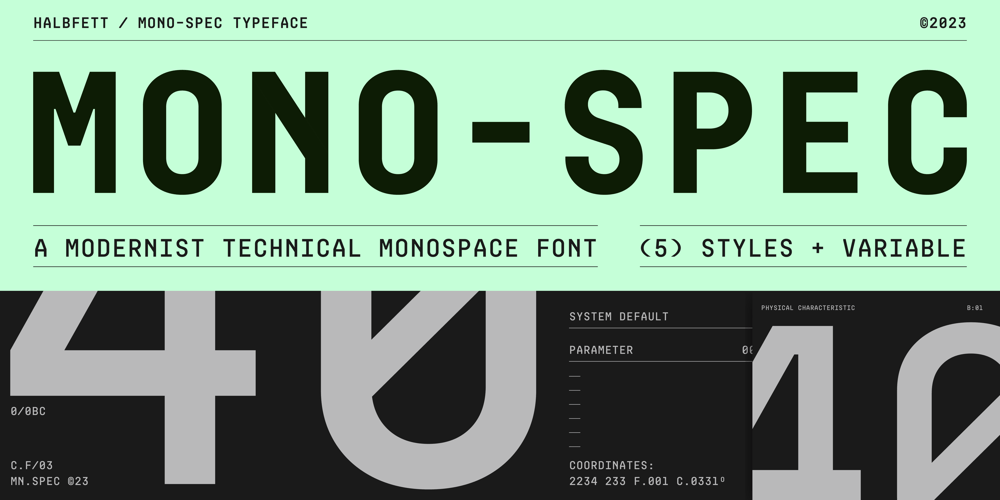 Mono Spec font