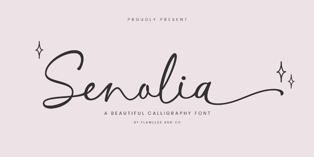 Senolia font