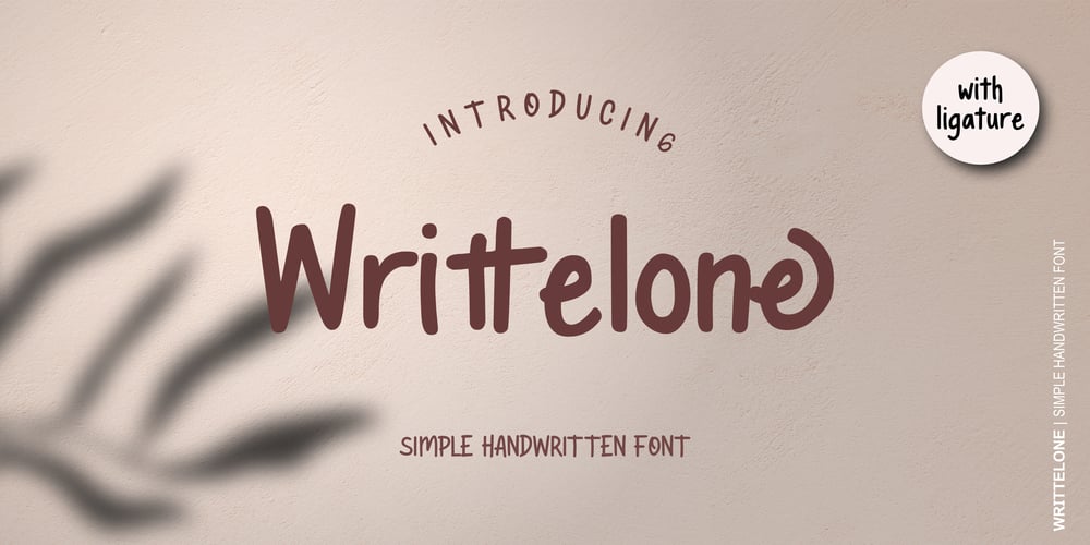 Writtelone font