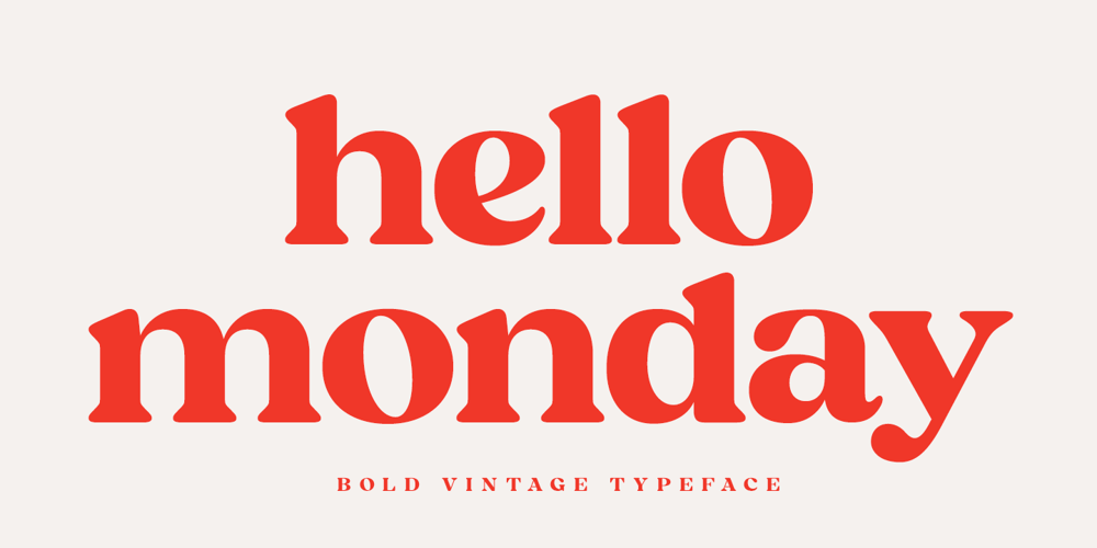 Hello Monday font