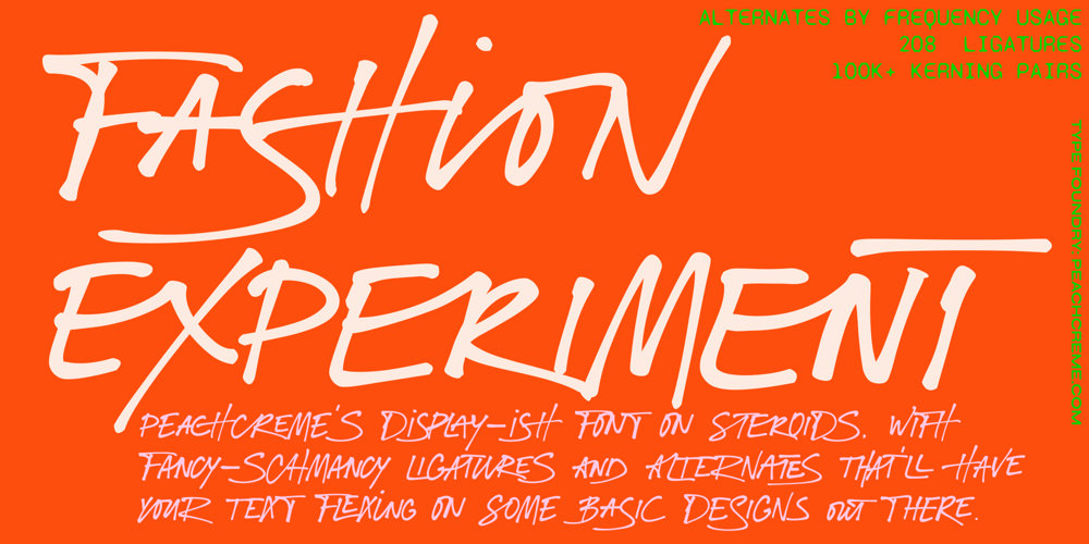 Fashion Experiment font