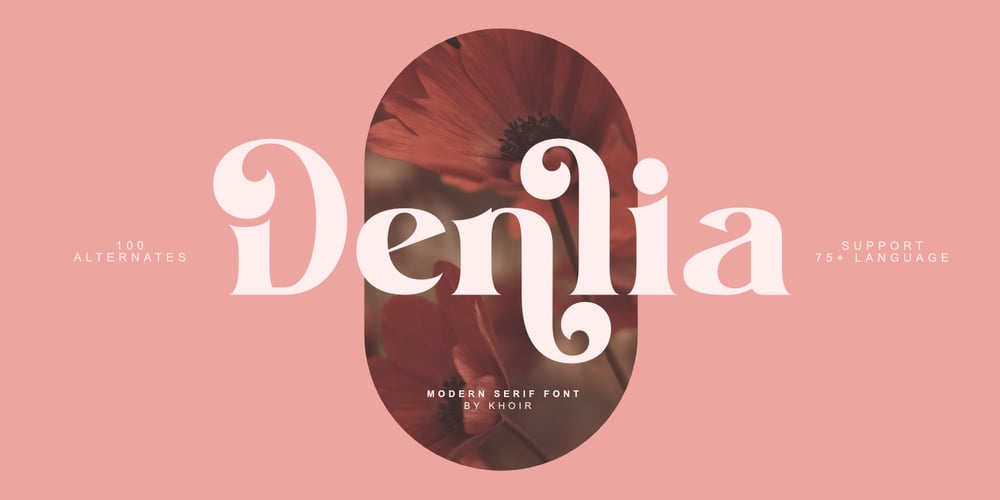 Denlia font