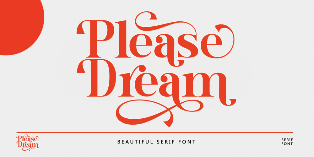 Please Dream font