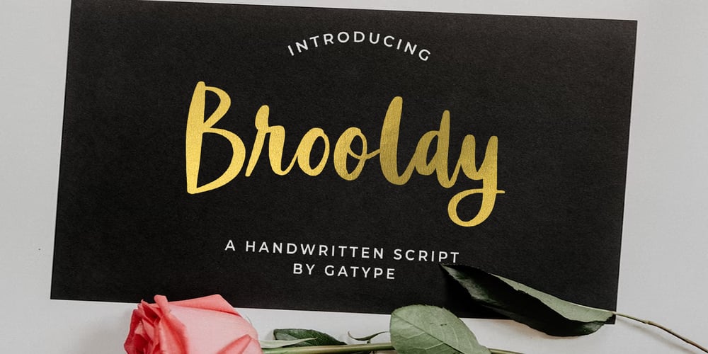 Brooldy font
